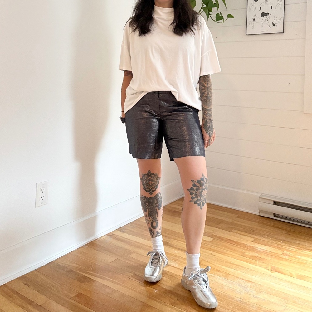 J.crew coated linen Bermuda shorts